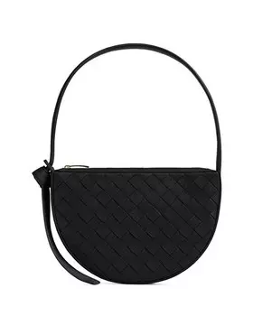 Мини-сумка через плечо с узлом Bottega Veneta, цвет Black