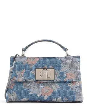 Мини-сумка через плечо, текстильная Furla, синий