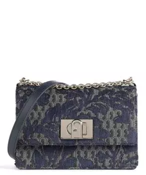 Мини-сумка через плечо, текстильная Furla, серый