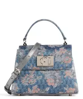 Мини-сумка через плечо, текстильная Furla, синий