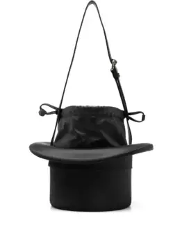 Мини-сумка через плечо в форме шляпы Moschino, черный