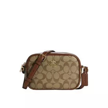 Мини-сумка Coach Outlet Jamie, золотой/хаки