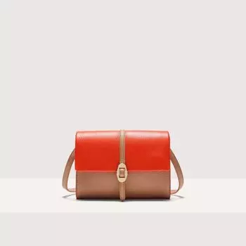 Мини-сумка Coccinelle Dorian Bicolor, цвет Gazpacho/Skin