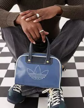 Мини-сумка для боулинга синего цвета adidas Originals
