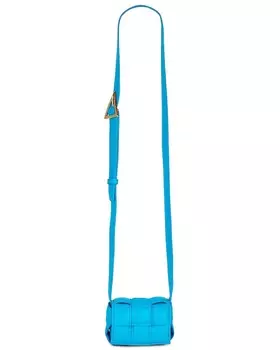 Мини-сумка для фотоаппарата с кассетой Candy Bottega Veneta, цвет Pool & Gold