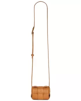 Мини-сумка для фотоаппарата с кассетой Candy Bottega Veneta, цвет Camel & Gold