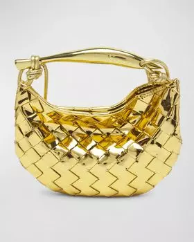Мини-сумка для сардин Bottega Veneta, цвет Gold-Brass
