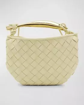Мини-сумка для сардин Bottega Veneta, цвет Ice Cream-Muse Brass