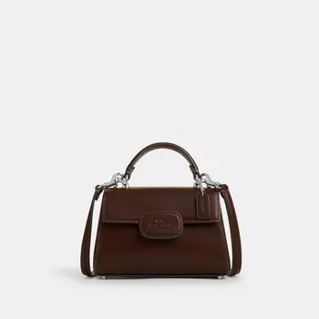 Мини-сумка Eliza с верхней ручкой COACH, цвет silver/maple