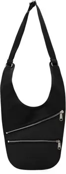 Мини-сумка Flat Saddle MM6 Maison Margiela, черный