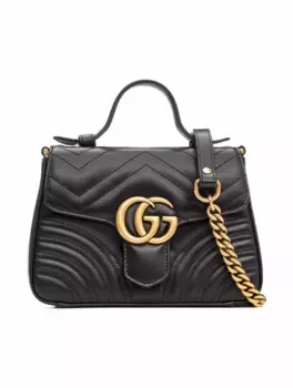 Мини-сумка GG Marmont Gucci, черный