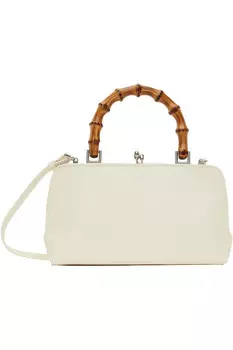Мини-сумка из бамбука с ягодами годжи Jil Sander, цвет eggshell