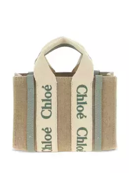 Мини-сумка из холста с логотипом Woody CHLO, нейтральный
