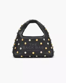Мини-сумка из кожи Glam Studs Marc Jacobs, черный