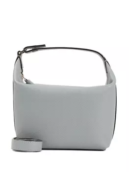 Мини-сумка из кожи Valextra Mochi с верхней ручкой, синий