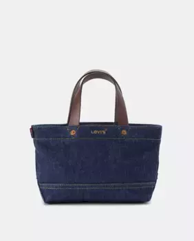 Мини-сумка из парусины с кожаными деталями Levi's, синий