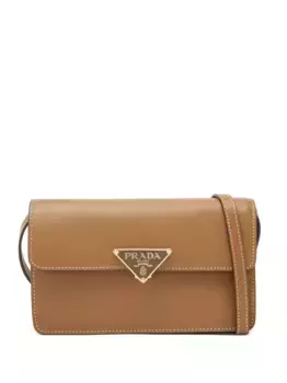 Мини-сумка из сафьяновой кожи Prada