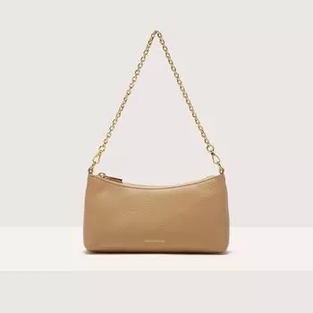 Мини-сумка из зерненой кожи Coccinelle AURA, бежевый
