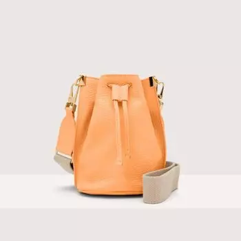 Мини-сумка из зерненой кожи Coccinelle HYLE, санрайз