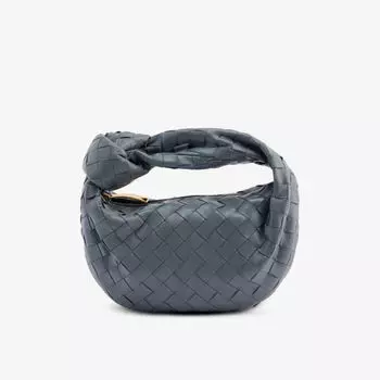 Мини-сумка Jodie из кожи интреччато с верхней ручкой Bottega Veneta, желтый