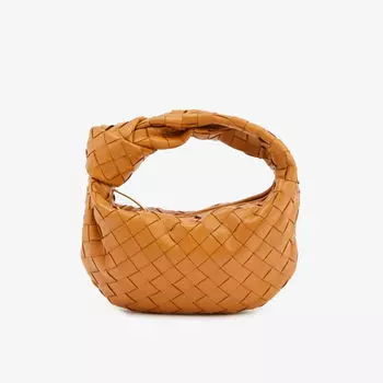 Мини-сумка Jodie из кожи с верхней ручкой Bottega Veneta, желтый