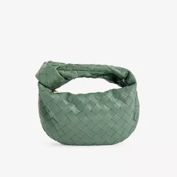 Мини-сумка jodie из кожи с верхней ручкой Bottega Veneta, желтый