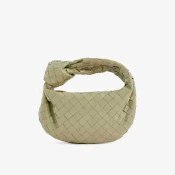 Мини-сумка Jodie из кожи с верхней ручкой Bottega Veneta, цвет travertine