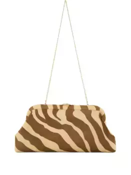 Мини-сумка-клатч Skylar на цепочке через плечо JIMMY CHOO, коричневый