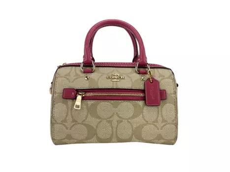 Мини-сумка-кошелек через плечо Signature Rowan Satchel Coach