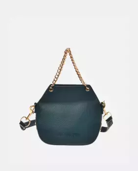 Мини-сумка кремового цвета со съемным ремнем через плечо Love Moschino, зеленый