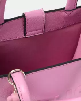 Мини-сумка квадратной формы с медвежьим принтом и ручкой темно-розового цвета из коллекции Tous Brenda, розовый