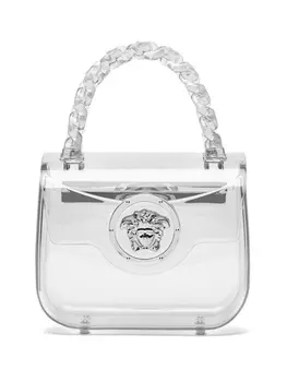 Мини-сумка La Medusa с логотипом Versace, белый