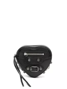 Мини-сумка Le Cagole Heart BALENCIAGA, черный