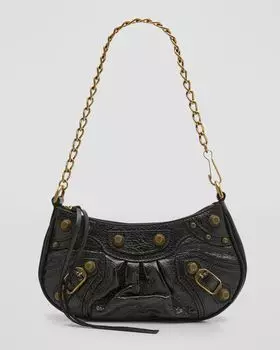 Мини-сумка Le Cagole на цепочке Balenciaga, цвет 1000 Black