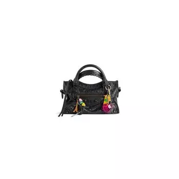 Мини-сумка Le City с подвесками BALENCIAGA, черный