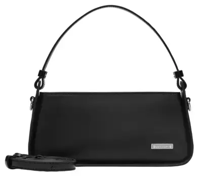 Мини-сумка Liebeskind Berlin "Crossbody XS Calf", маленькая сумка-клатч, сертифицирована LeatherWorkingGroup, черный