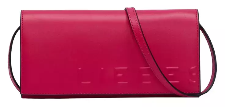 Мини-сумка Liebeskind Berlin "Crossbody XS PAPER BAG LOGO CARTER", маленькая сумка, клатч, сертифицирована LeatherWorkingGroup, розовый