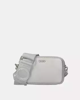 Мини-сумка Liujo с тканевой ручкой с логотипом, серебрянный