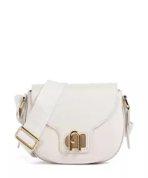 Мини-Сумка Lotus из зернистой кожи Furla, белый