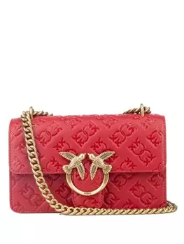 Мини-сумка Love One через плечо PINKO, красный