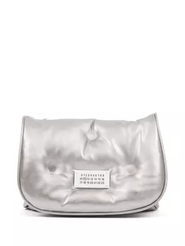 Мини-сумка Maison Margiela Glam Slam Flap, серебристый