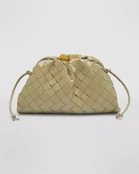 Мини-сумка-мешочек Bottega Veneta, цвет Travertine