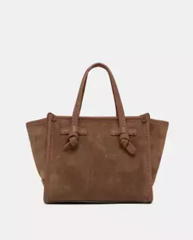 Мини-сумка Miss Marcella из замши Gianni Chiarini, цвет Marrn claro