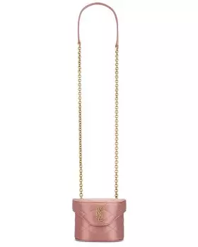 Мини-сумка на цепочке June Saint Laurent, цвет Dragee