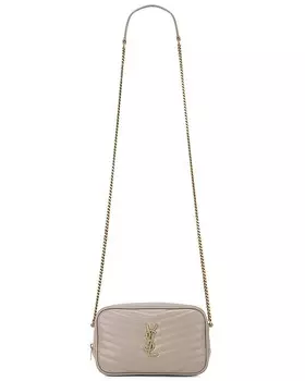 Мини-сумка на цепочке Lou Saint Laurent, цвет Greyish Brown