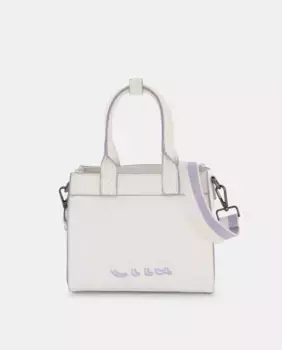 Мини-сумка на молнии и дополнительной ручке Caminatta, белый