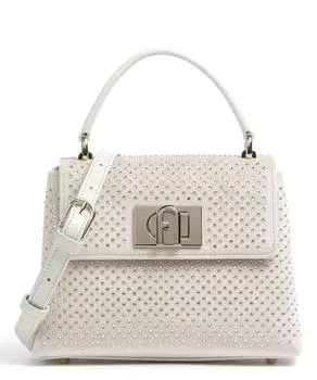 мини-сумка на плечо 1927 из бархатной ткани Furla, белый