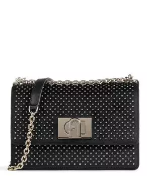 мини-сумка на плечо 1927 из бархатной ткани Furla, черный