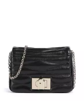 Мини-Сумка на плечо 1927 из мягкой зернистой кожи Furla, черный