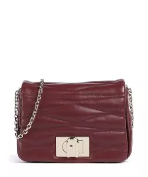 Мини-Сумка на плечо 1927 из мягкой зернистой кожи Furla, красный
